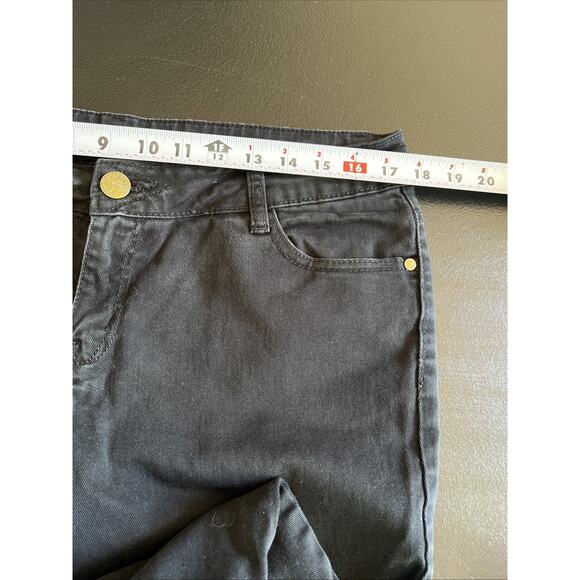 Southpole Jeans Juniors Size 13 Black Straight Mid Rise Stretch Denim 31" Inseam - Picture 11 of 14